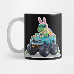 Happy Easter Monster Truck - funny dinsoaur trucker Mug